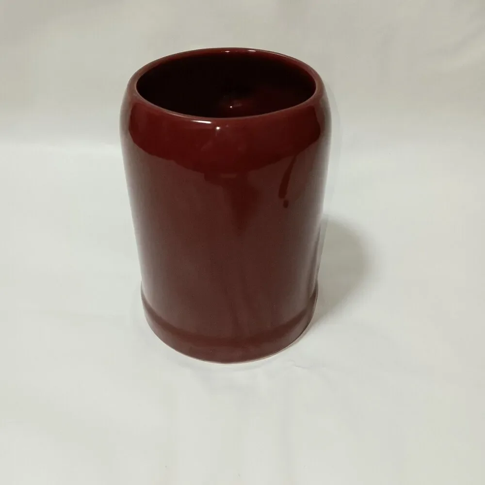 Waechtersbach W. Germany Tanker Mug Rust Red Coffee Tea Ceramic Cold War Era - Picture 6 of 8